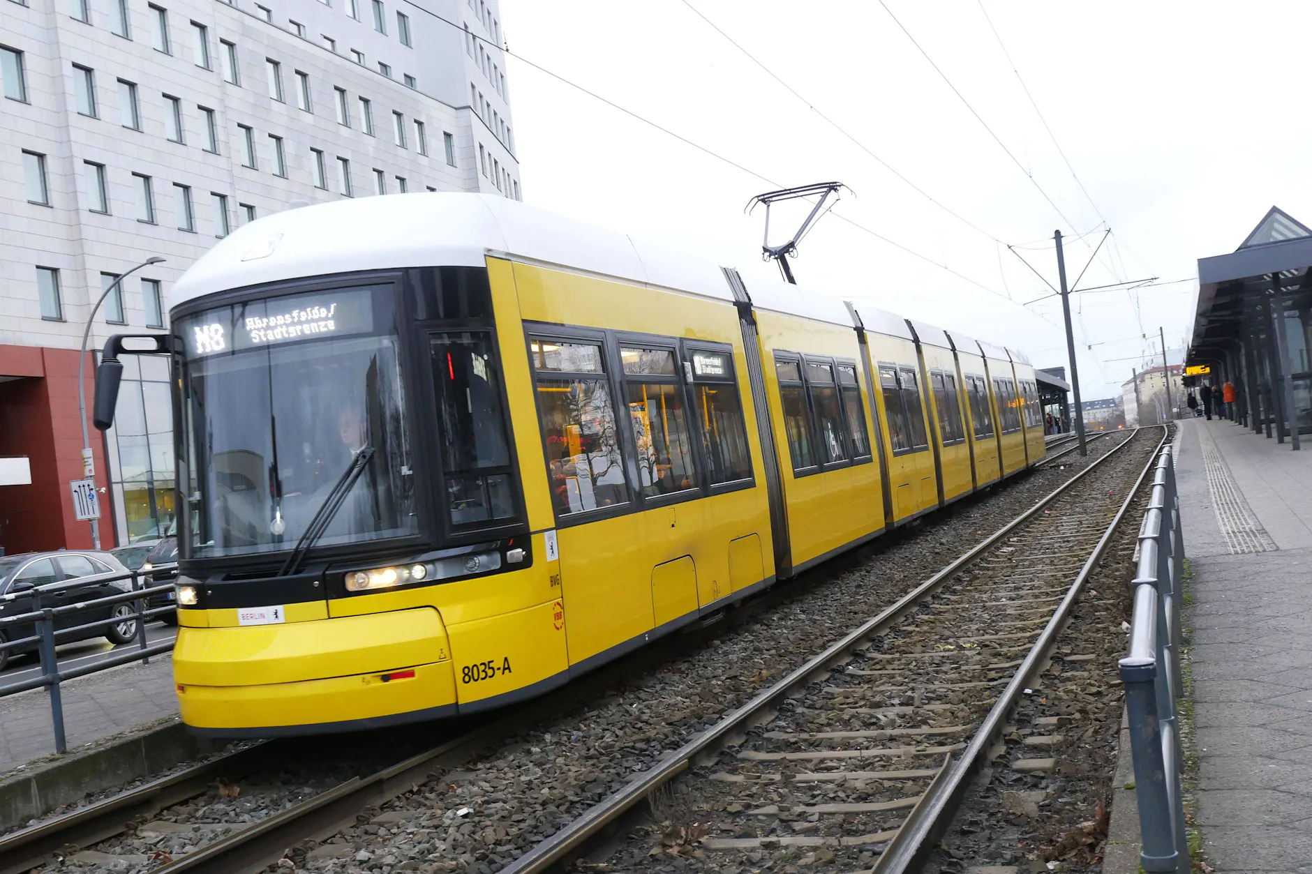 Eine Woche lang gibt es eine Unterbrechung auf Tram-Linien, darunter die M8.