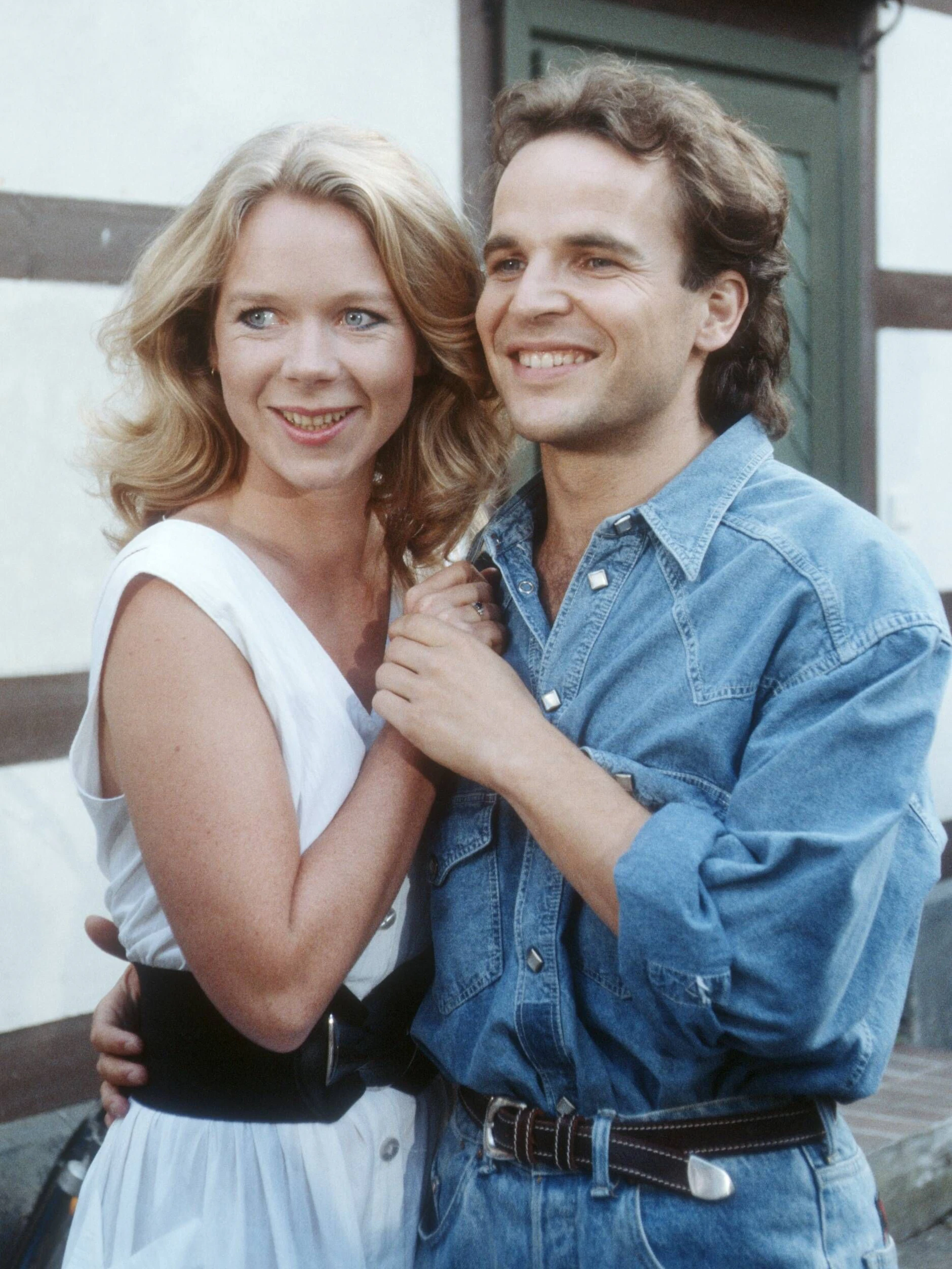 Marion Kracht und Mick Werup im September 1988: Sie spielten Tina und Chris Drombusch.