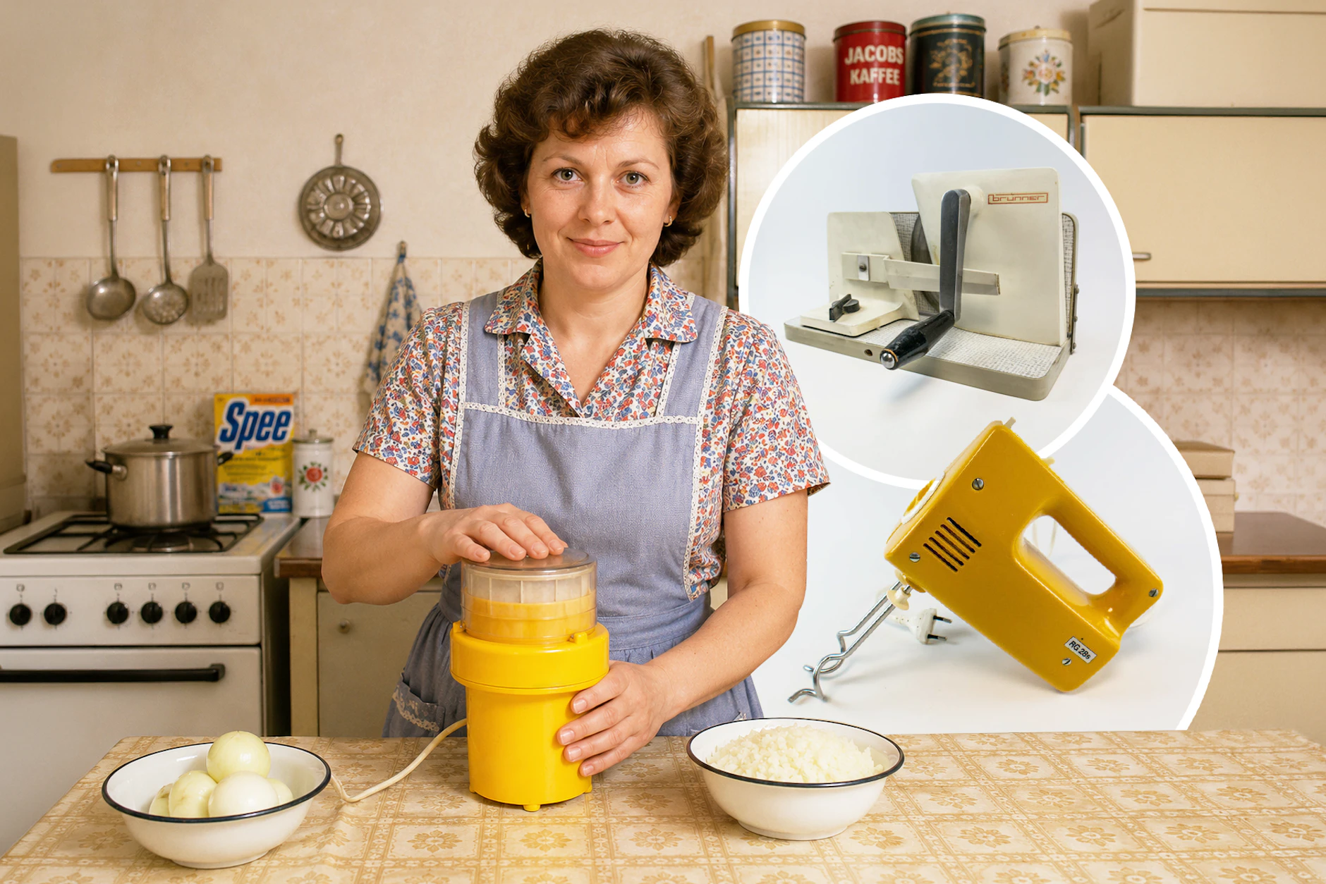 Viele Haushaltsgeräte aus der DDR leisten in der Küche auch heute noch treue Dienste. Ob Multiboy oder Rührgerät RG 28, ob Heizkissen oder Brotschneidemaschine: Sie laufen und laufen und laufen!