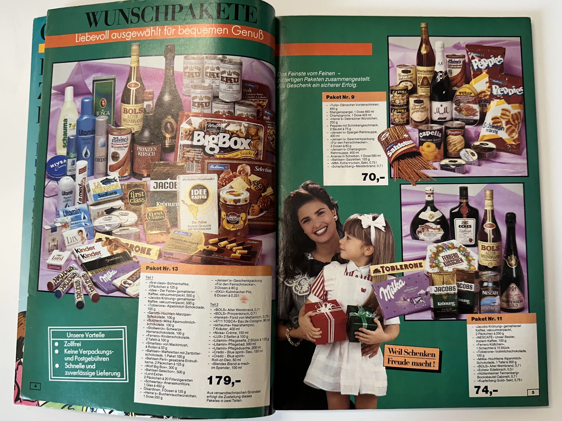 Ein Blick in den Genex-Katalog von 1979: Das teuerste Westpaket aus dem Genex-Katalog kostete 179 D-Mark – inklusive Versandkosten.
