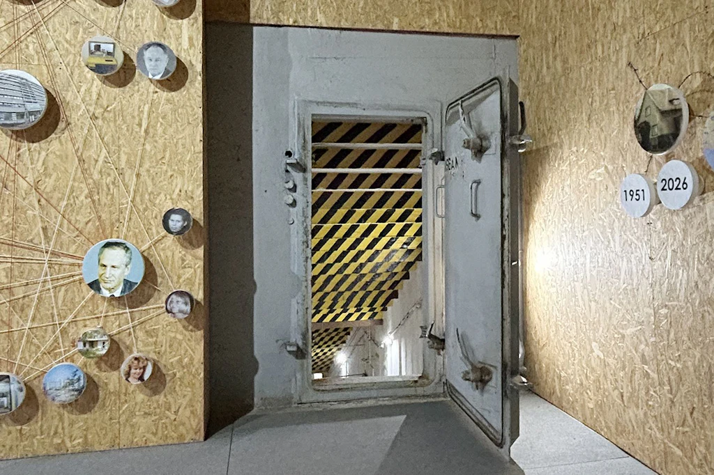 Eingang des Stasi-Bunkers in Gosen