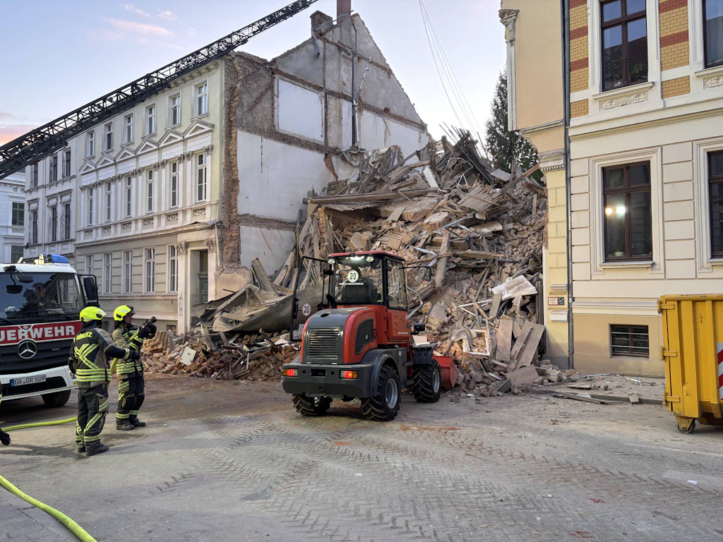 Görlitz: Spurensicherung nach Hauseinsturz abgeschlossen, Gasnetz frei