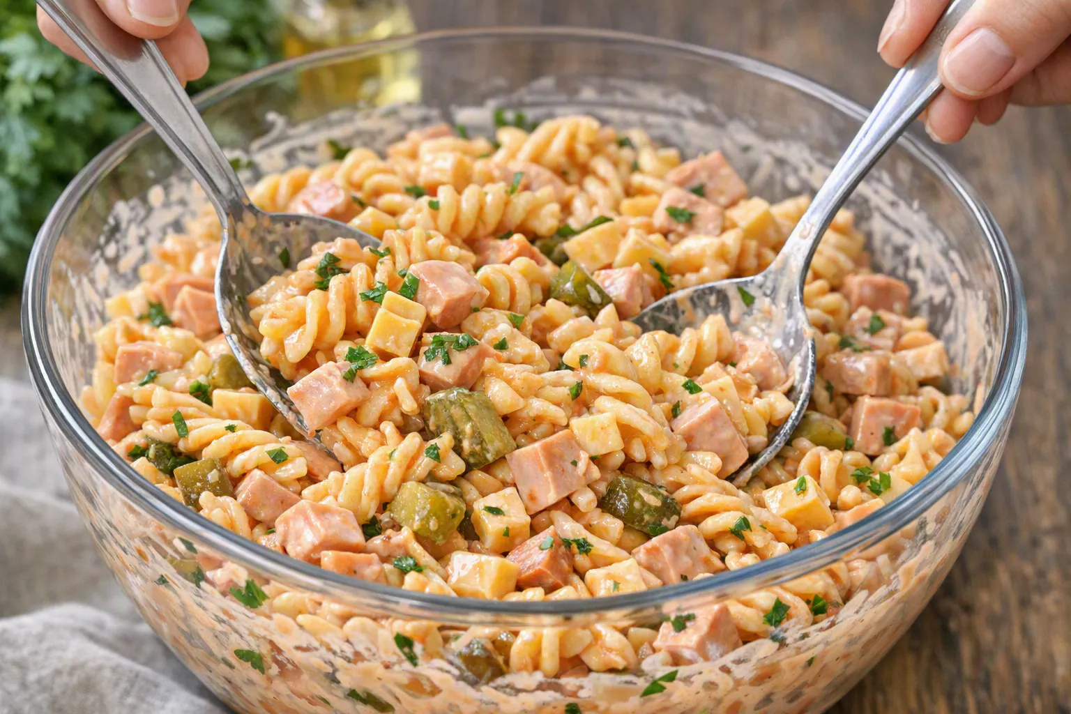 Nudelsalat mit Zaubersoße ist der beste Nudelsalat, den Sie im Sommer zubereiten können. Er schmeckt einfach genial und ist in Nullkommanichts fertig!