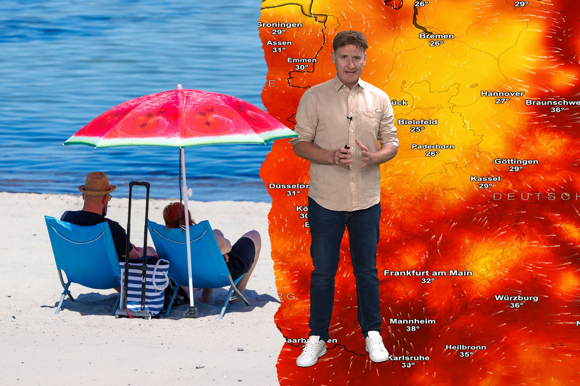 Am Wochenende wird es überall in Deutschland sehr heiß. Überall? Nein! Es gibt auch verhältnismäßig kühle Orte. Wir haben das ausflugs-Wetter für Sie!