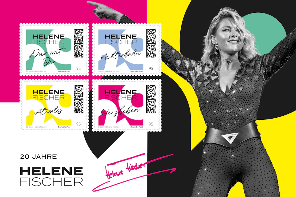 Kann sich sehen lassen: Helene Fischers frischer Briefmarkenbogen