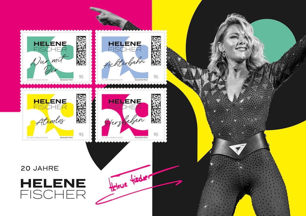 Helene Fischers „Atemlos“ als Briefmarke: Schicken Leute jetzt wieder mehr Liebesbriefe?