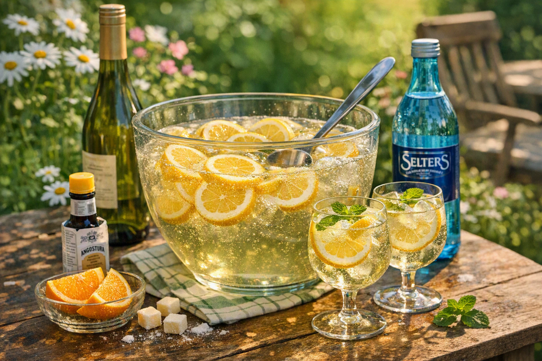 Kalte Ente ist ein leichter Wein-Cocktail aus der DDR - am besten vergleichen kann man ihn mit Weinschorle. Ein genialer Drink, wenn abends nach einem heißen Tag die Sonne am Horizont versinkt.