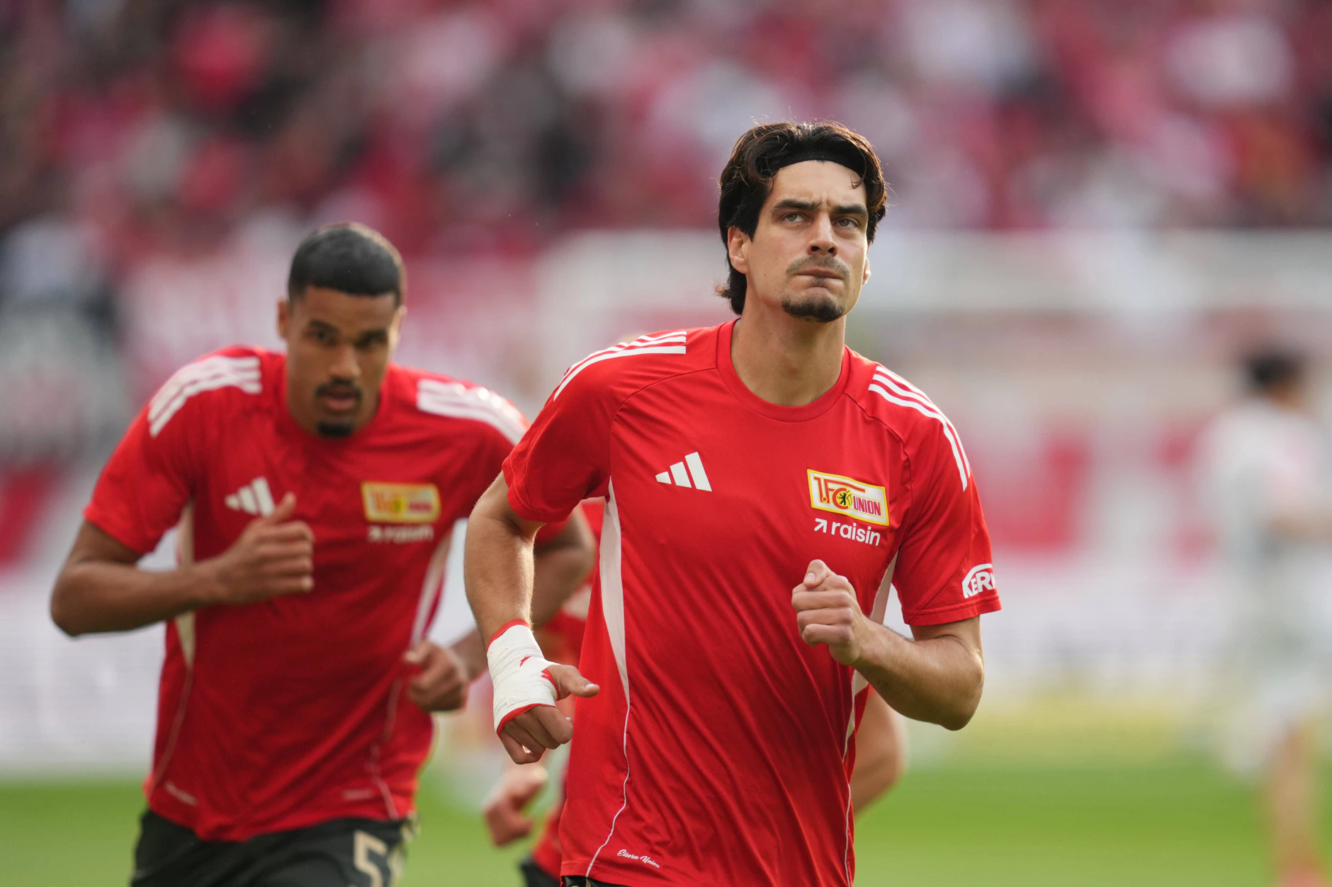 Nach dem Auslaufen seines Vertrags beim 1. FC Union Berlin soll Diogo Leite (r.) wohl nicht in der Bundesliga bleiben, sondern nach Saudi-Arabien wechseln.