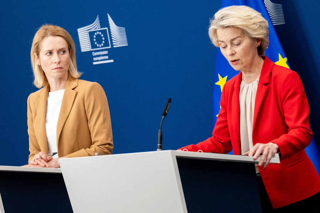 Auf Konfrontationskurs: Kaja Kallas und Ursula von der Leyen in Brüssel