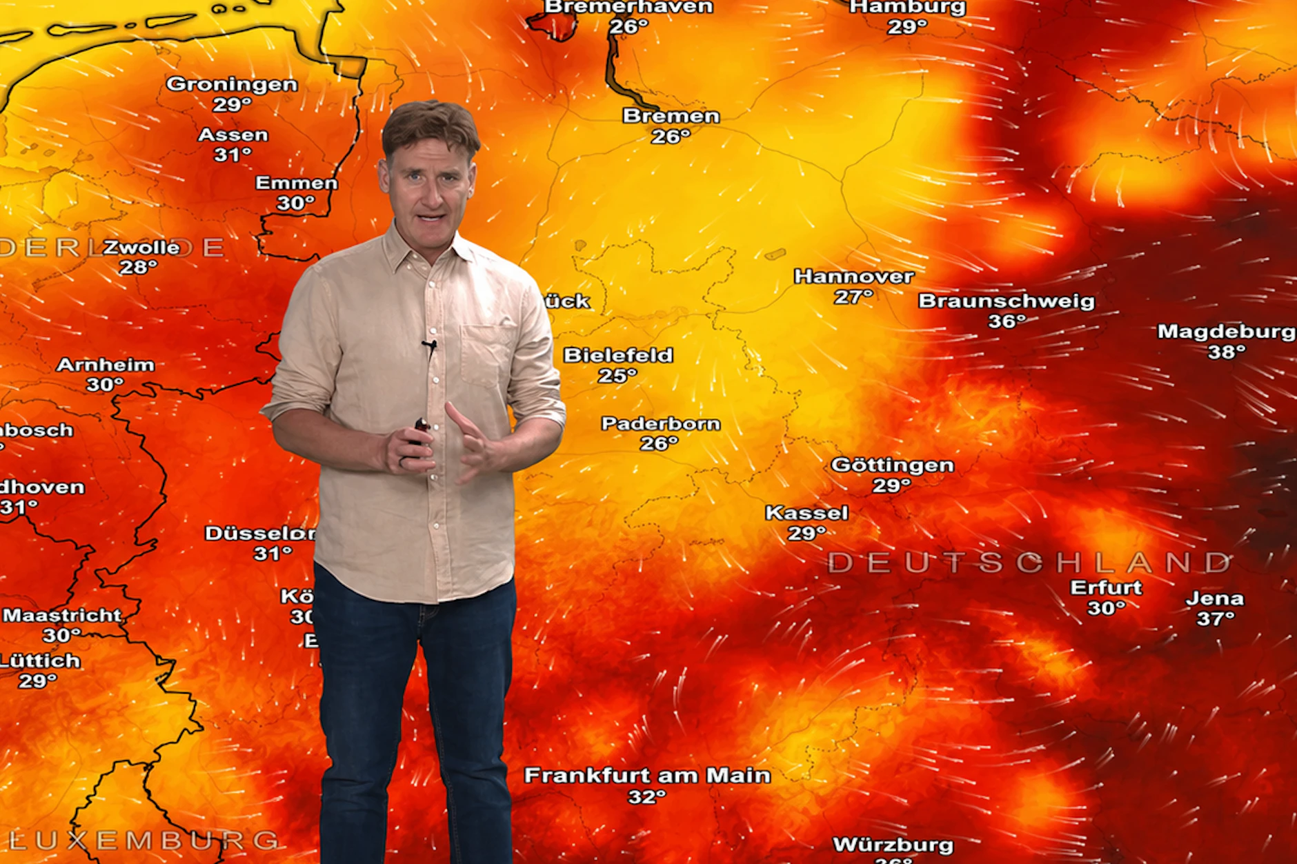 Es wird richtig heiß: Am Sonntag wird der Höhepunkt der aktuellen Hitzewelle erreicht. In der kommenden Woche geht es mit den Temperaturen dann wieder etwas bergab.