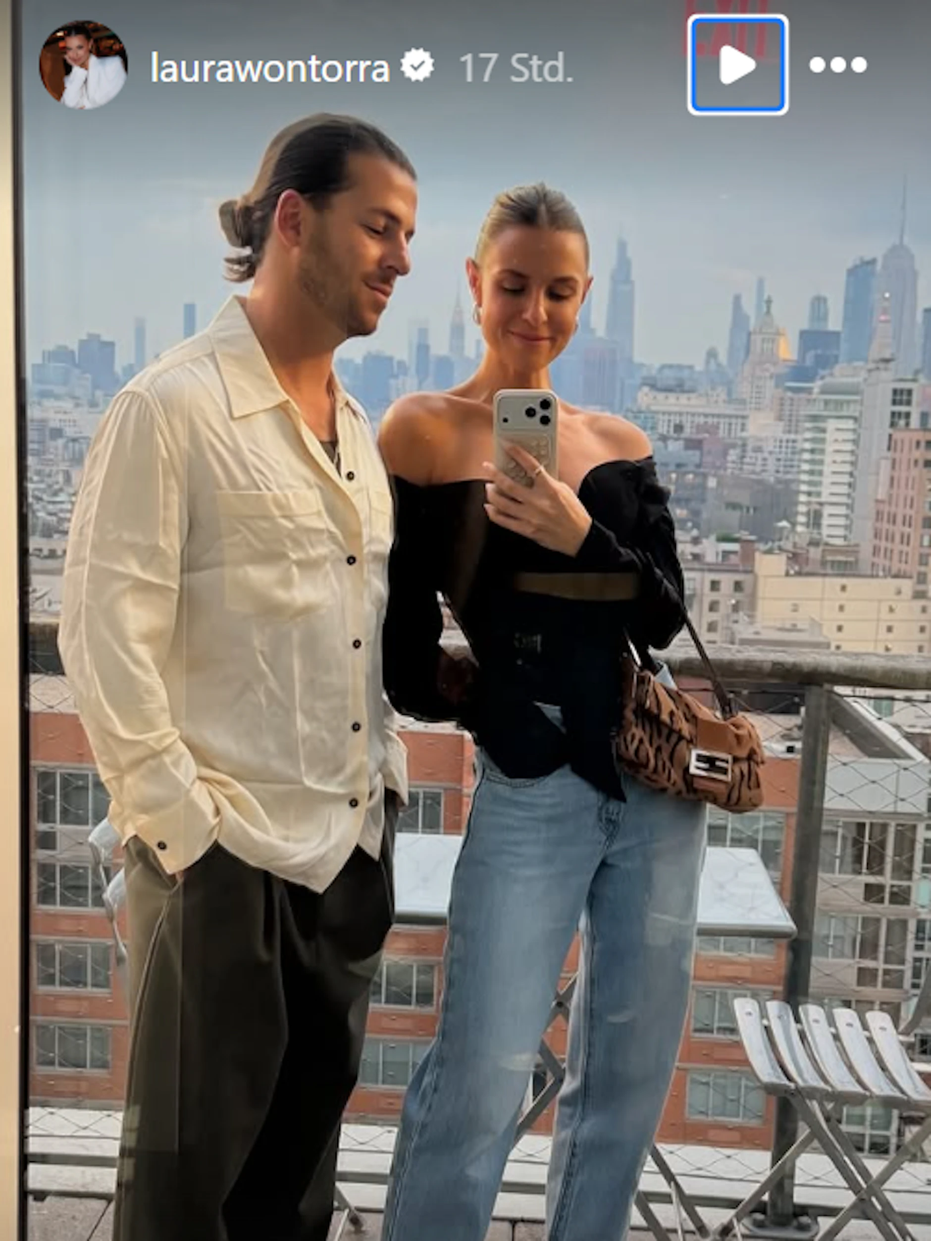 Laura Wontorra postete das erste Pärchenbild mit Riccardo Basile.