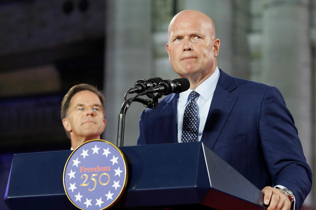 US-Nato-Botschafter Matthew Whitaker soll bei einem vertraulichen Treffen Druck auf die anderen Nato-Botschafter ausgeübt haben.