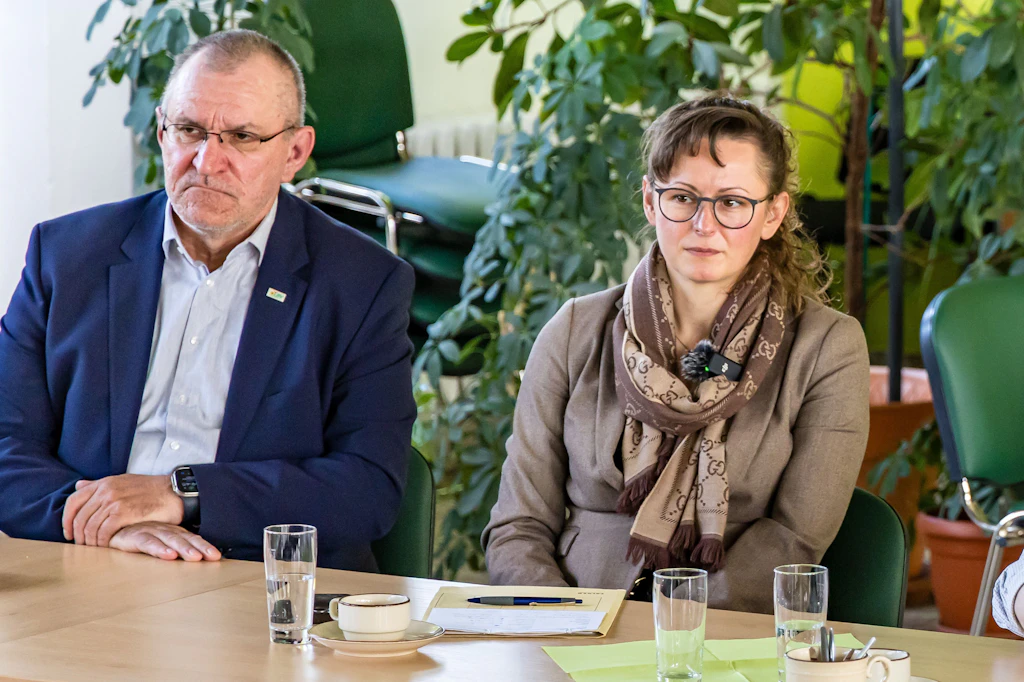 Henrik Wendorff und&nbsp;Hanka Mittelstädt bei einem gemeinsamen Termin Ende April