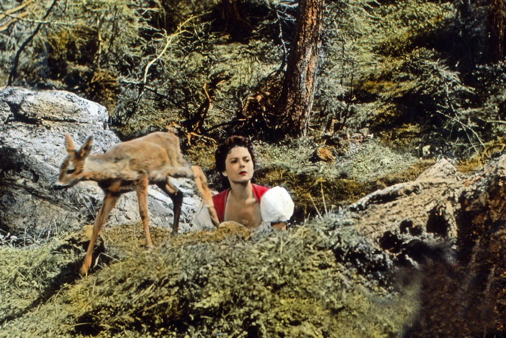 So stellte man sich im Film die Heimat vor: „Försterliesel“ aus dem Jahr 1956, Regie: Herbert B. Fredersdorf, Hauptdarstellerin: Anita Gutwell