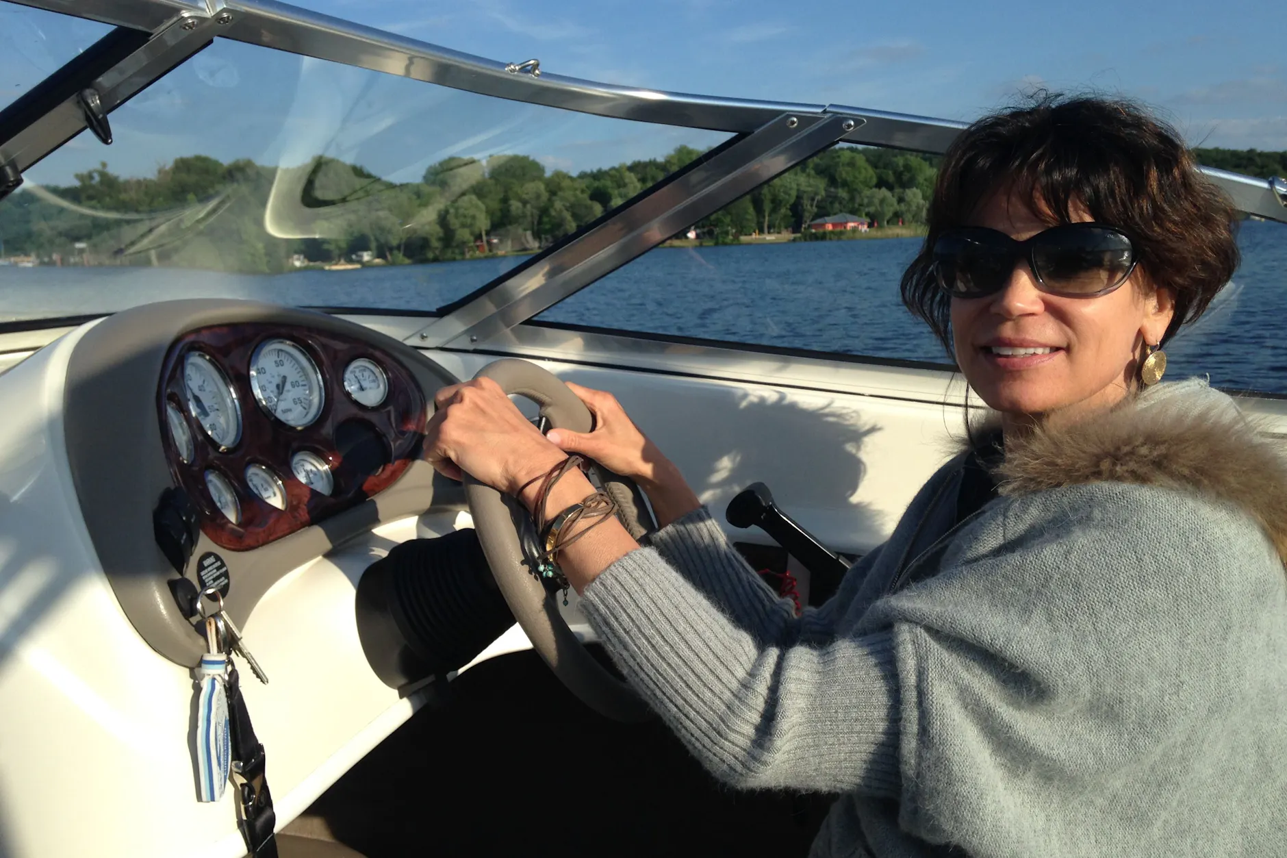 Gerit Kling fährt ihr Boot: Dadurch hat sie ihren Ehemann Wolfi kennengelernt.