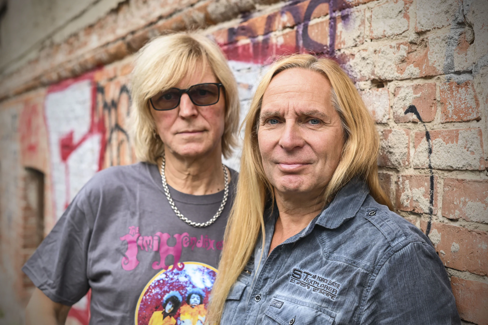 Die Silly-Musiker Ritchie Barton (re.) und Uwe Hassbecker