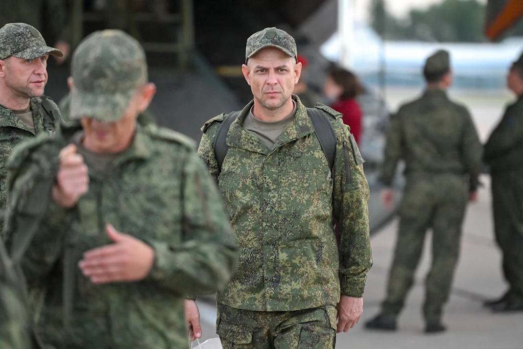 Russischer Kriegsgefangener bei einem Austausch zwischen Russland und der Ukraine.
