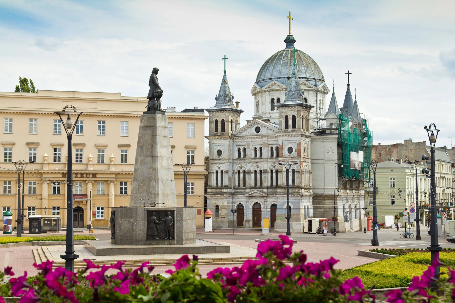 Der Platz der Freiheit in Lodz gehört zu den schönsten in der polnischen Großstadt.