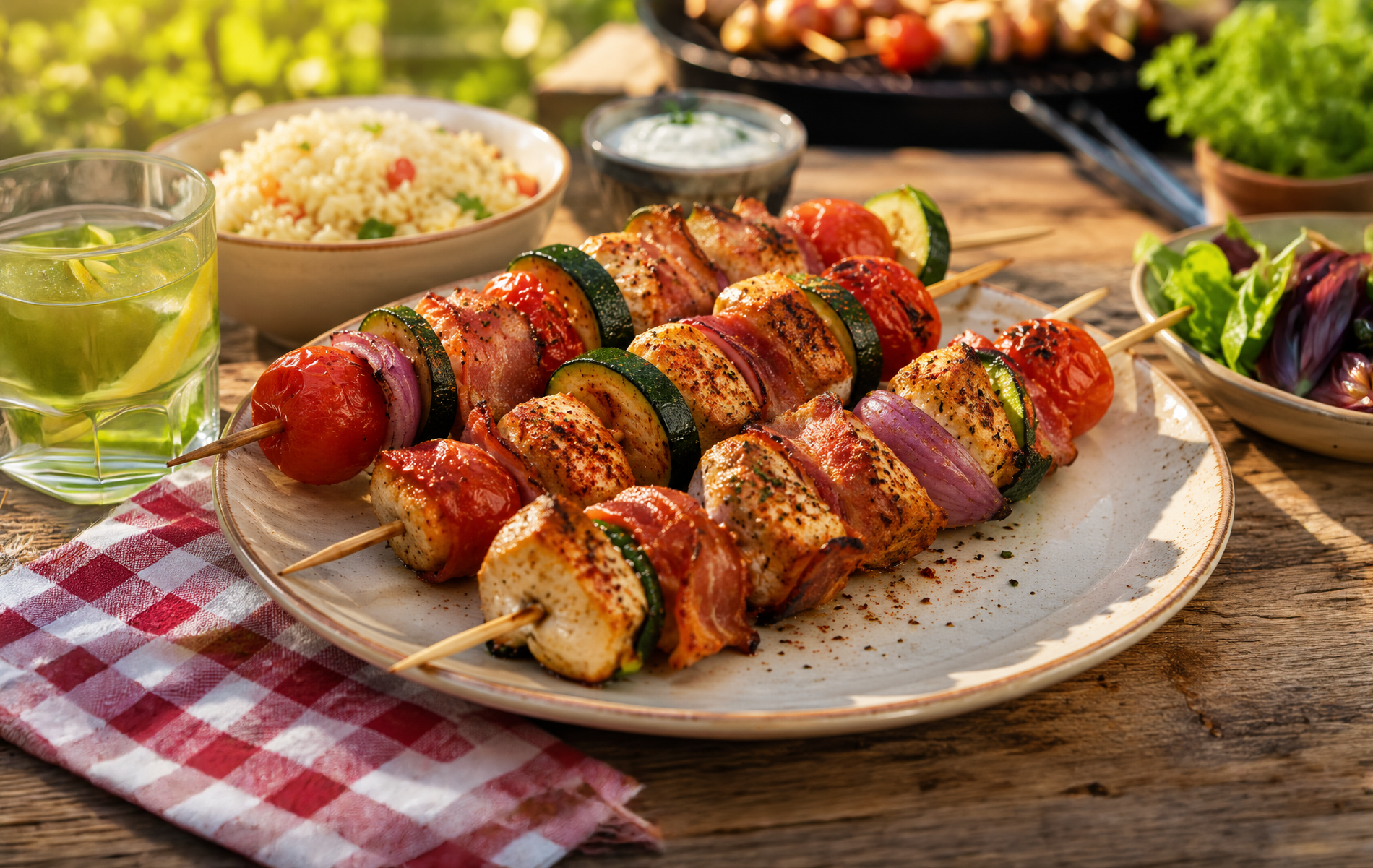 Bunte Geflügelspieße: Mit diesem DDR-Rezept grillen Sie sich schlank!