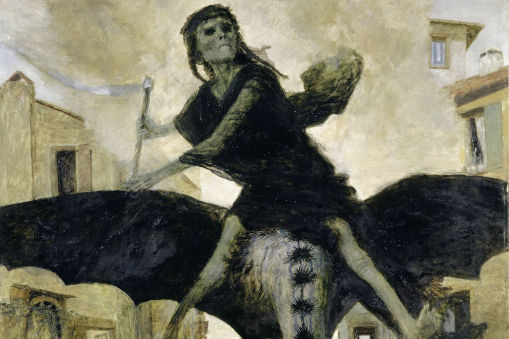 Ausschnitt aus dem Bild „Die Pest“ von Arnold Böcklin, 1898, Kunstmuseum Basel. Jahrhundertlang wütete die tödliche Infektionskrankheit in der Welt.