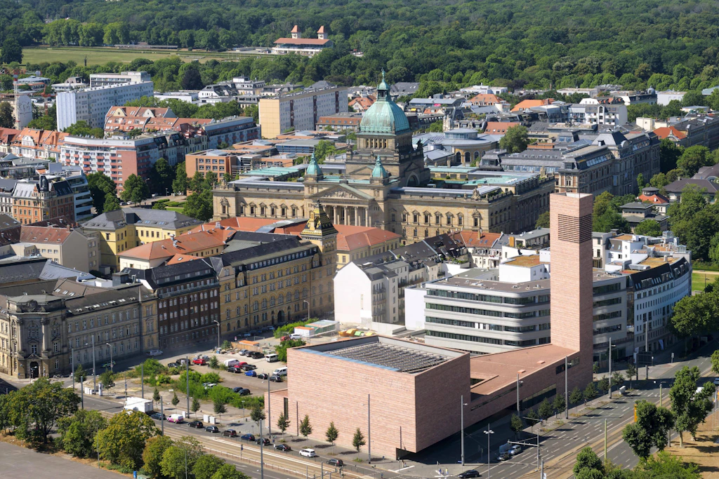 Die Leipziger Innenstadt: In den sächsischen Großstädten liegt die Geburtenrate nochmal niedriger als im sächsischen Durchschnitt.
