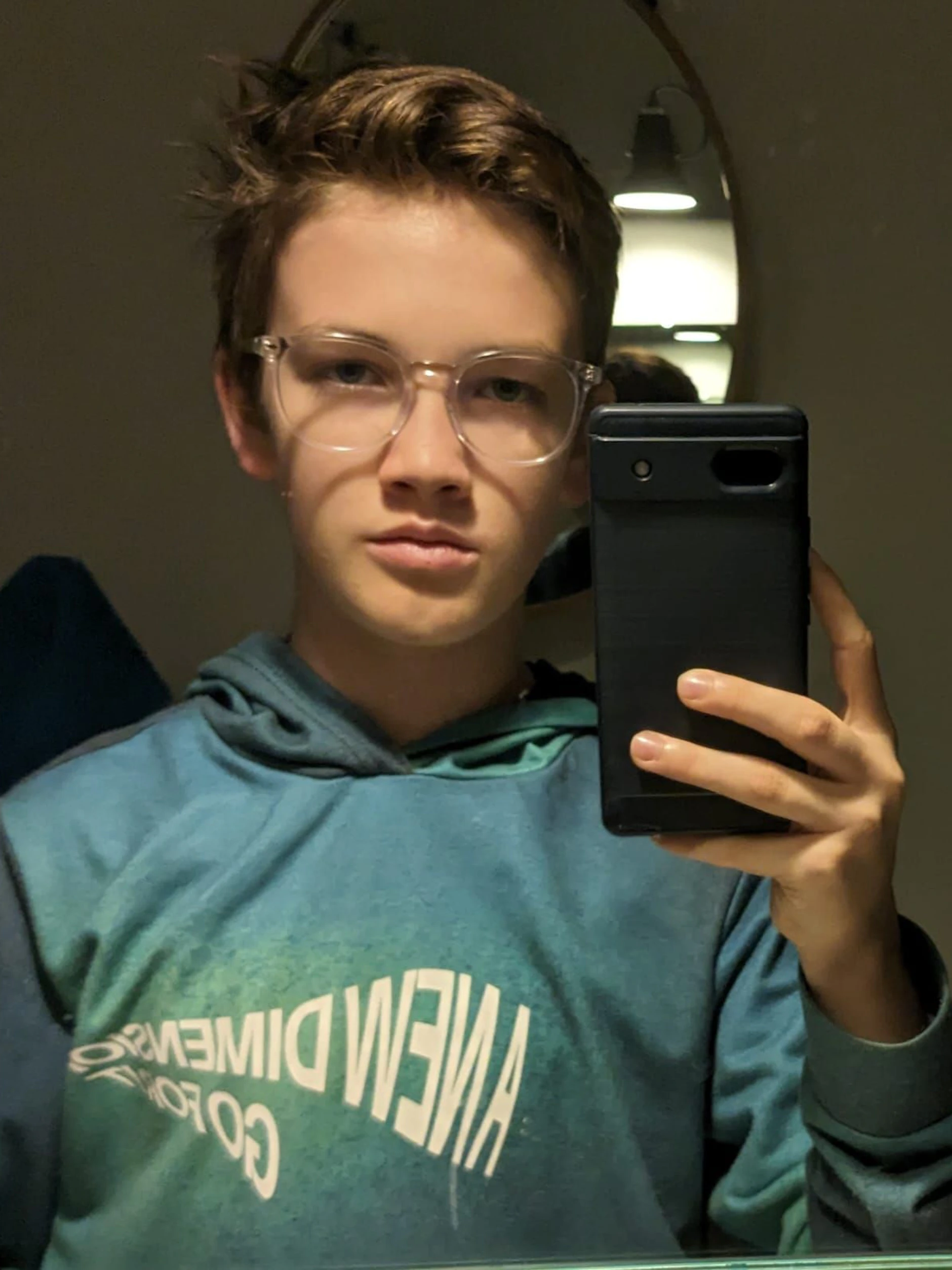 Das letzte Selfie von Leander. Seit er an der Krankheit leidet, kann ihn jeder noch so kleine Reiz überfordern.