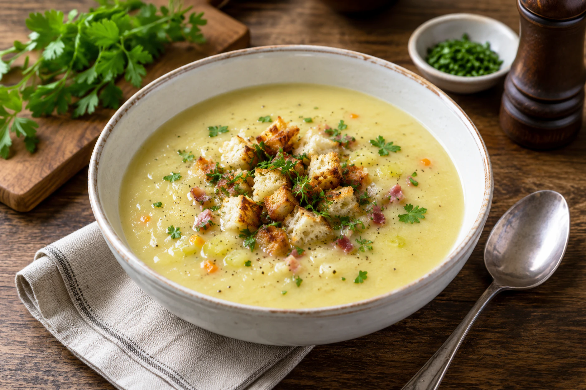 Kurt Drummer liebte Kartoffelsuppe. Und die muss gar nicht außergewöhnlich sein. Die einfachen Rezept sind meist einfach die besten!