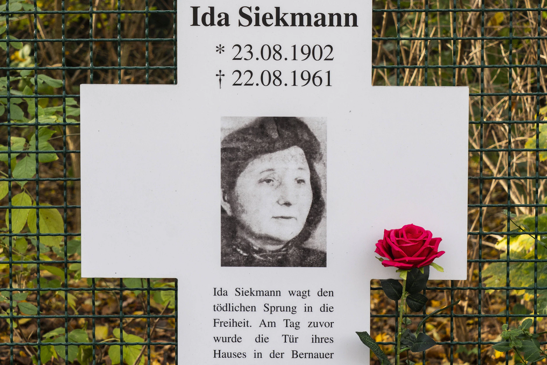 Ida Siekmann war das erste Opfer nach dem Mauerbau. Sie sprang aus dem dritten Stock ihres Hauses in der Bernauer Straße.