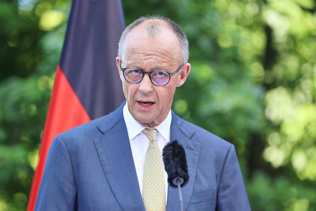 Pressekonferenz nach Koalitionsausschuss unter anderem mit Bundeskanzler Friedrich Merz.