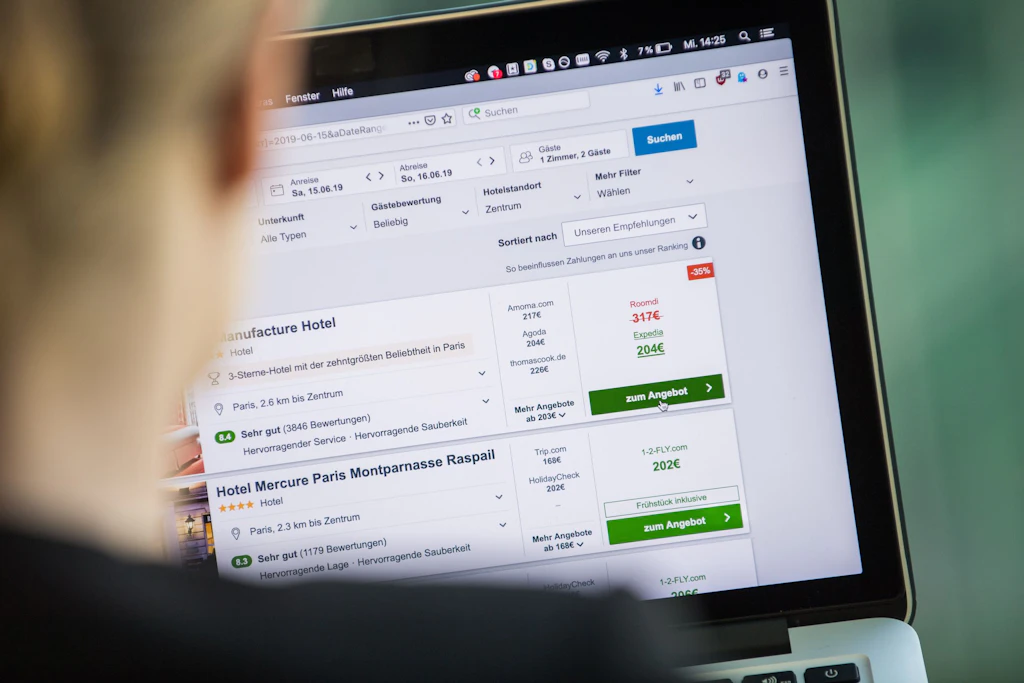 Online-Buchungen für Ferienunterkünfte erreichen Rekordwert.