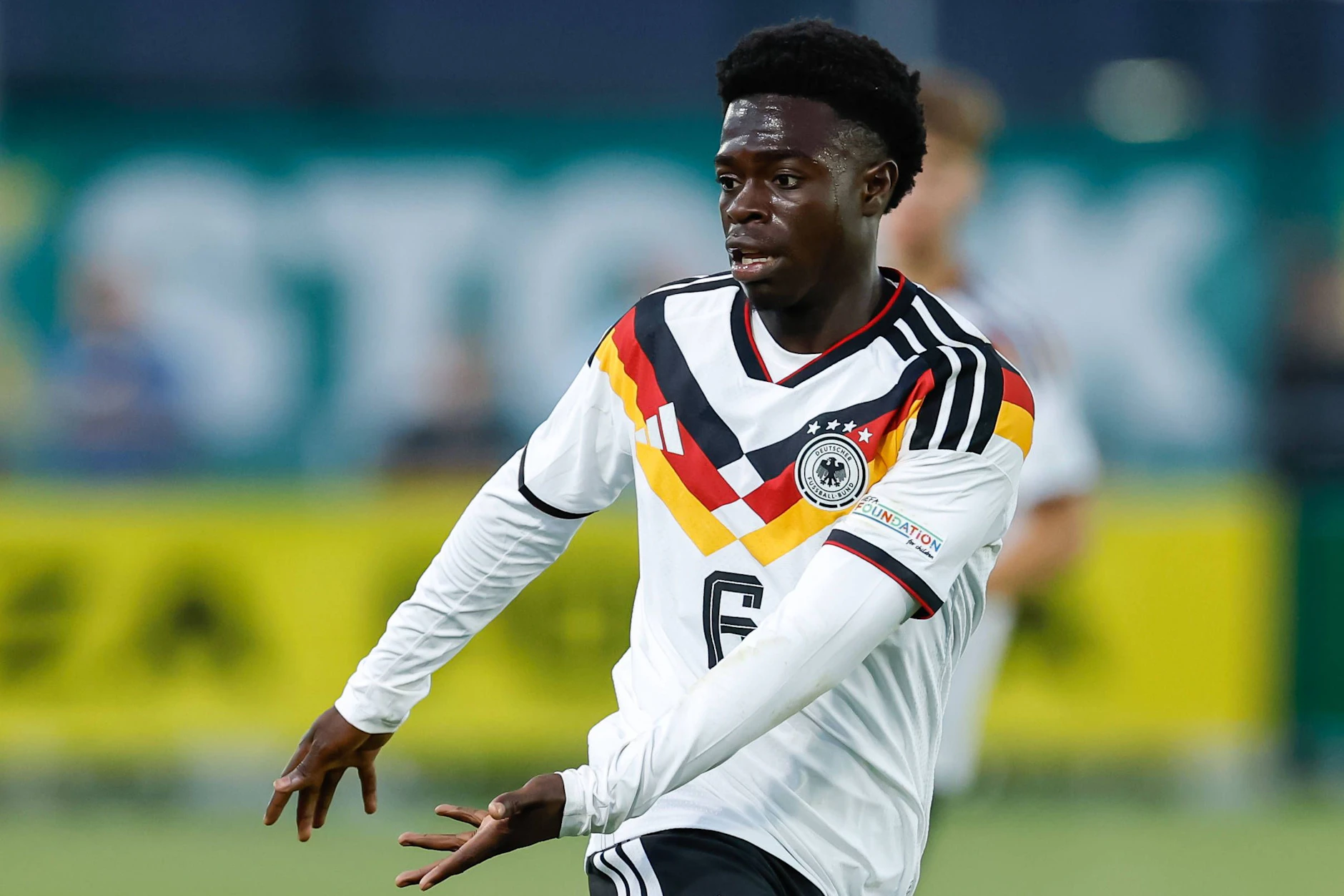 Herthas Jungprofi Boris Mamuzah Lum spielt gerade für Deutschlands U19 bei der EM in Wales. Es fehlen noch zwei Siege zum Titel.