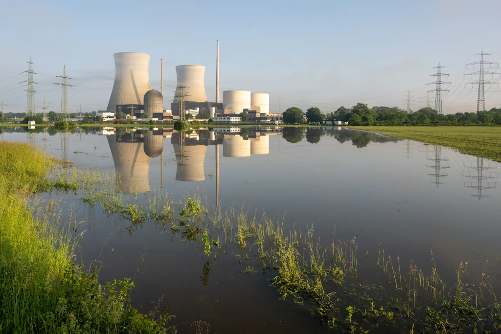 Das stillgelegte Kernkraftwerk Gundremmingen in Bayern