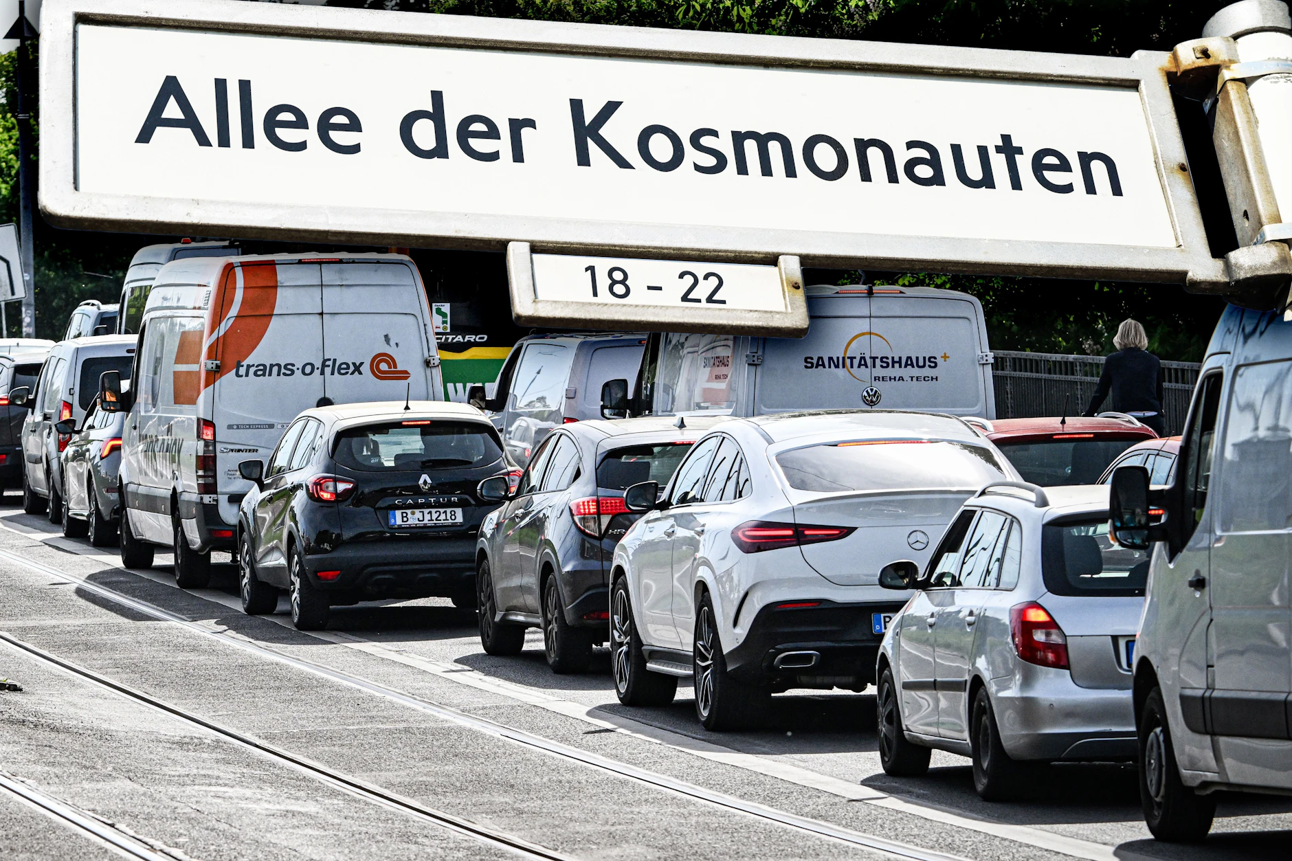 Ab Montag wird auch ein Teil der Allee der Kosmonauten zum Nadelöhr.