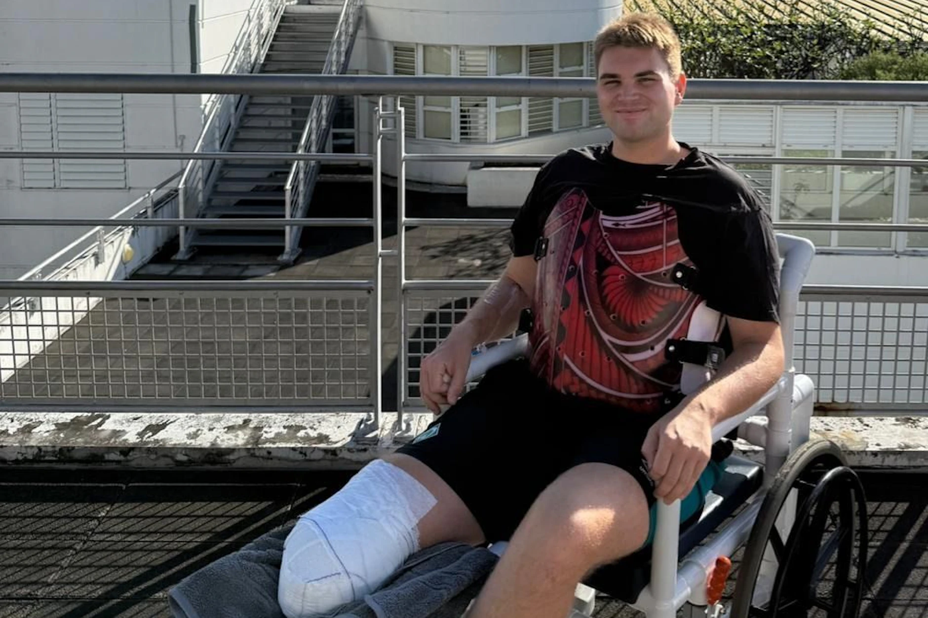 Brian hat bei einem Tauchunfall sein Bein verloren.