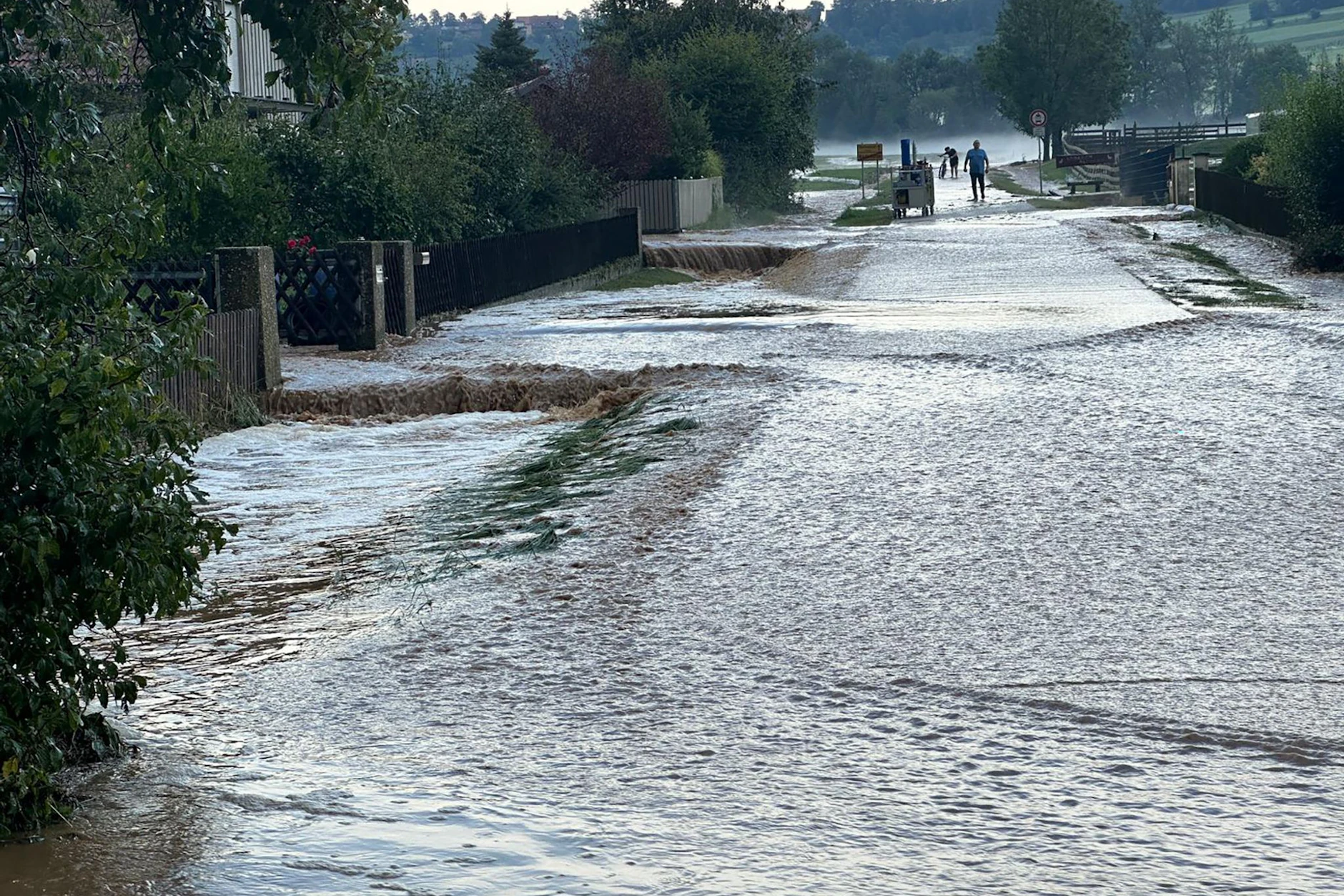 In Teilen Deutschlands kam es zuletzt zu Unwettern, Straßen wurden überflutet.