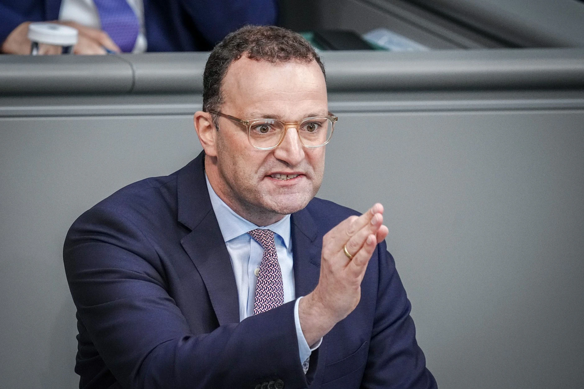 Jens Spahn bei einer Rede im Bundestag.