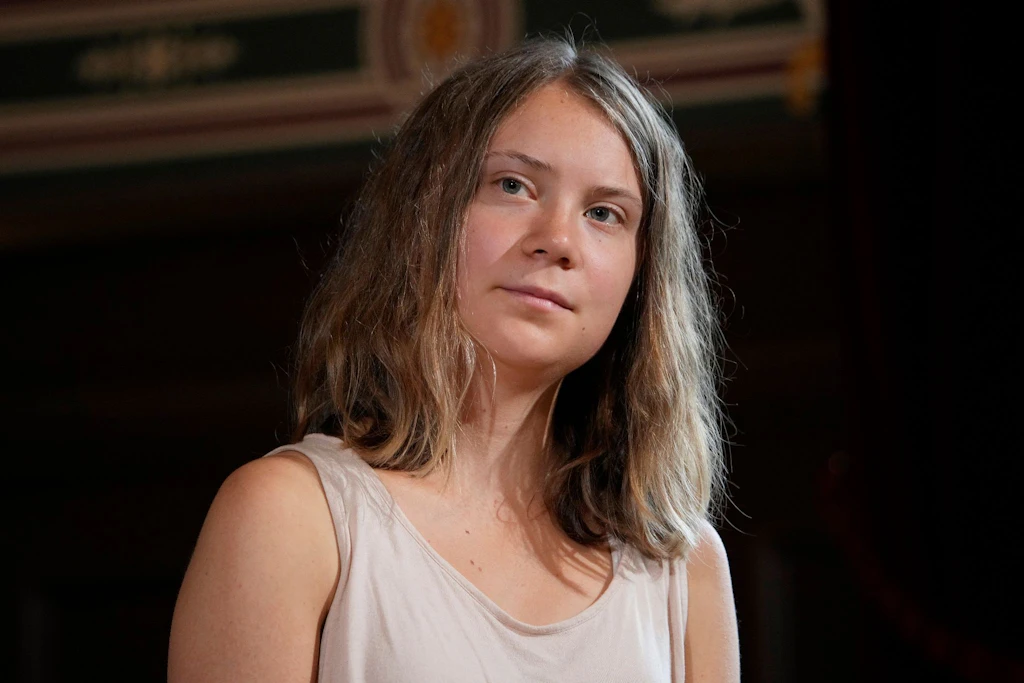 Greta Thunberg protestiert in Berlin.