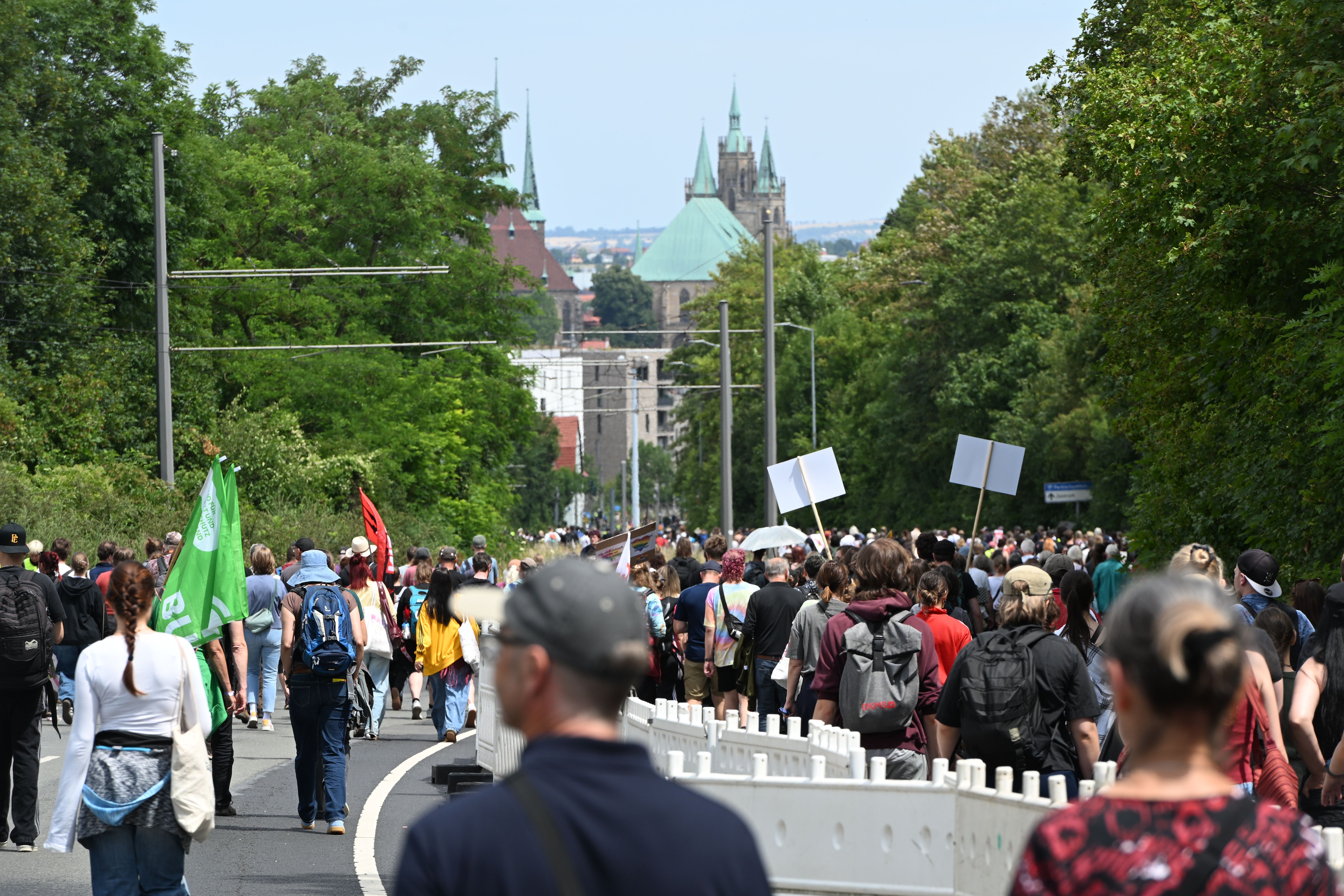 Erfurt: So verlief der Protest gegen den AfD-Bundesparteitag