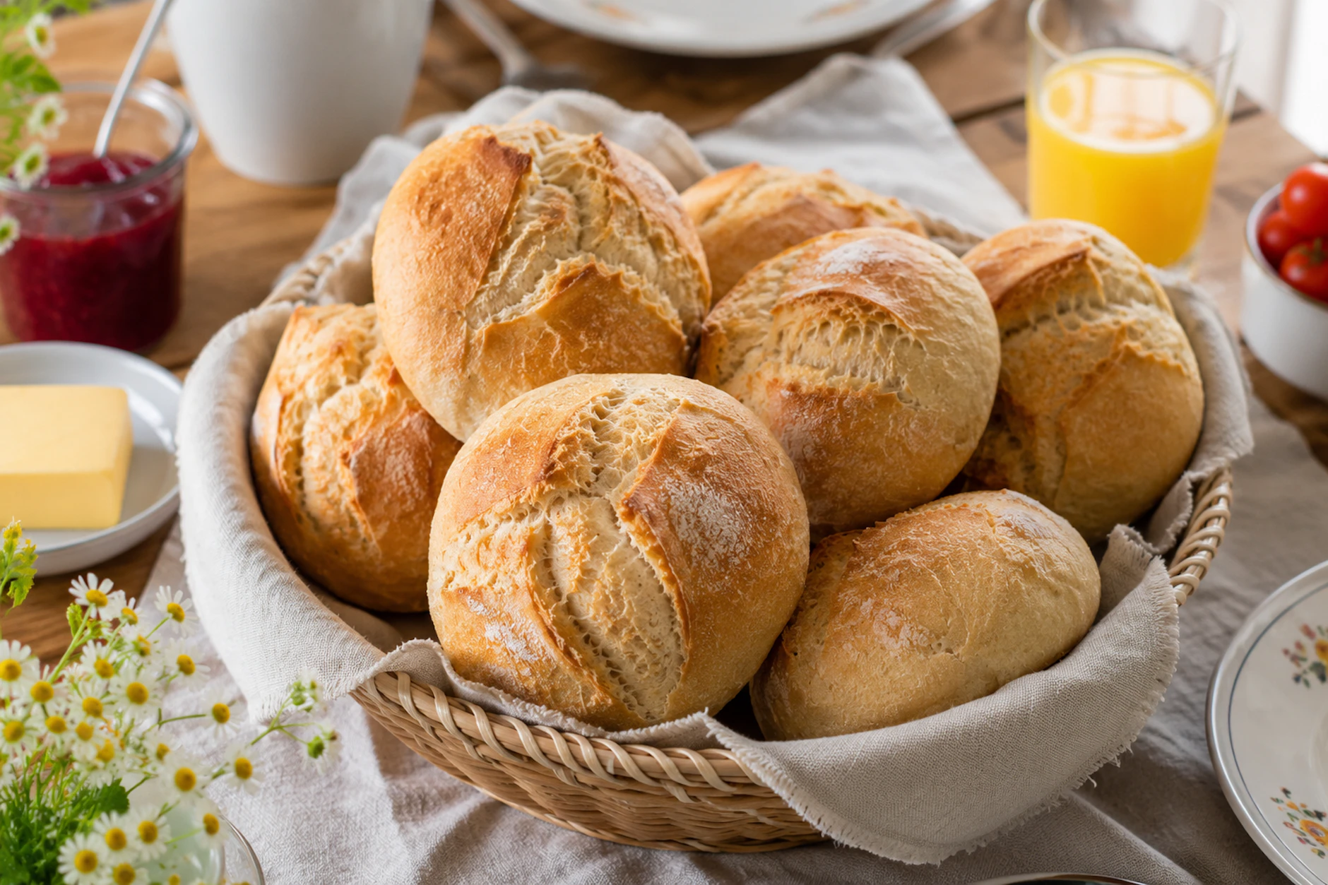 Sonntagsbrötchen über Nacht: Knuspriger kriegt es kein Bäcker hin!