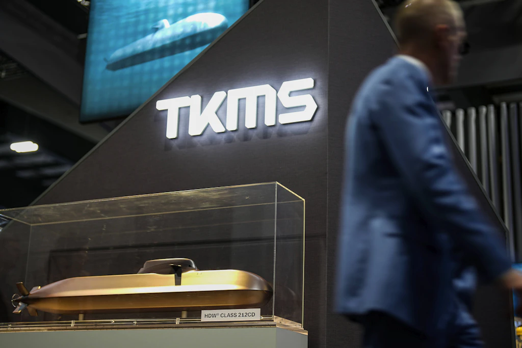 Ein Modell des 212CD-U-Boots von TKMS