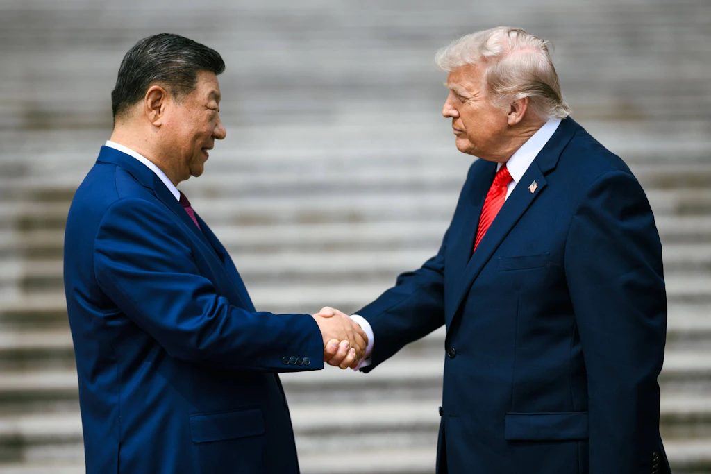 Chinas Staatschef Xi Jinping und US-Präsident Donald Trump bei einem Treffen in Peking.
