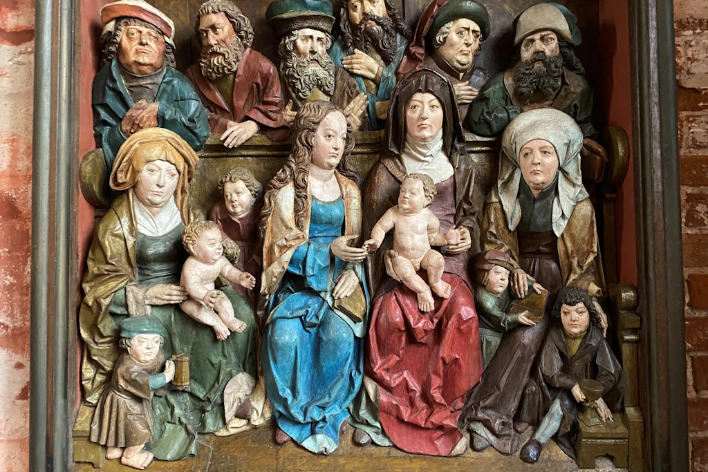 Der Annenaltar in der Pfarrkirche St. Johannis in der Hansestadt Werben (Elbe).