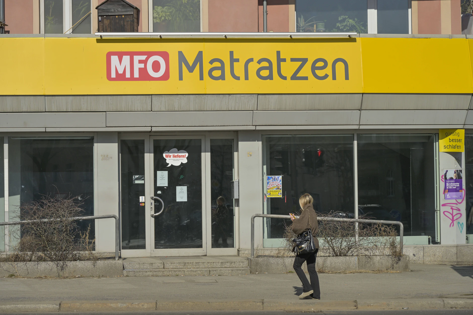 MFO Matratzen ist aus dem Standort Steglitzer Damm/Albrechtstraße ausgezogen. Alle Filialen der Kette haben im Zuge der Insolvenz geschlossen.