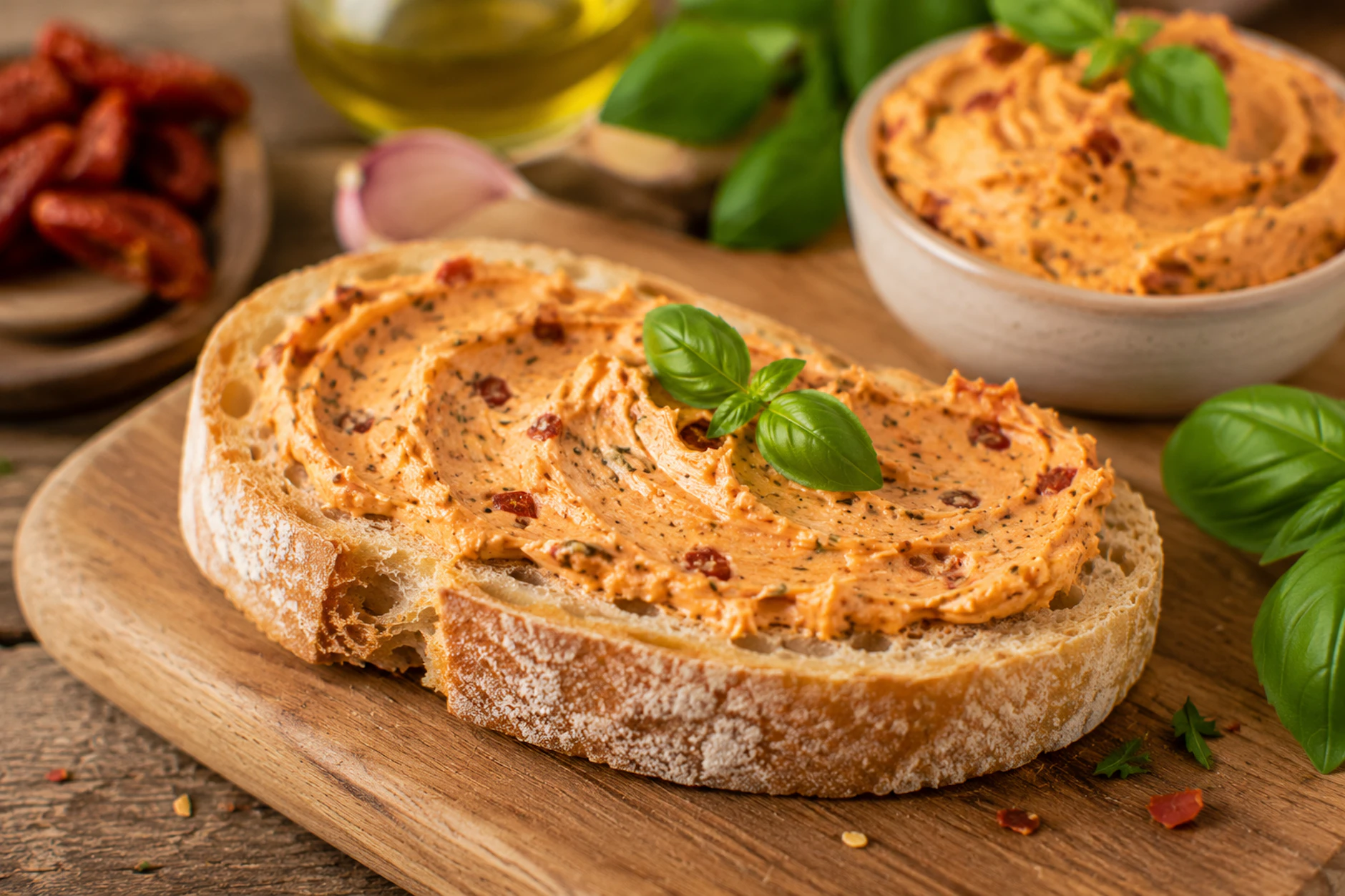 Auch Tomatenbutter ist ein echter Genuss. sie schmeckt auch auf frischem Brot einfach köstlich.