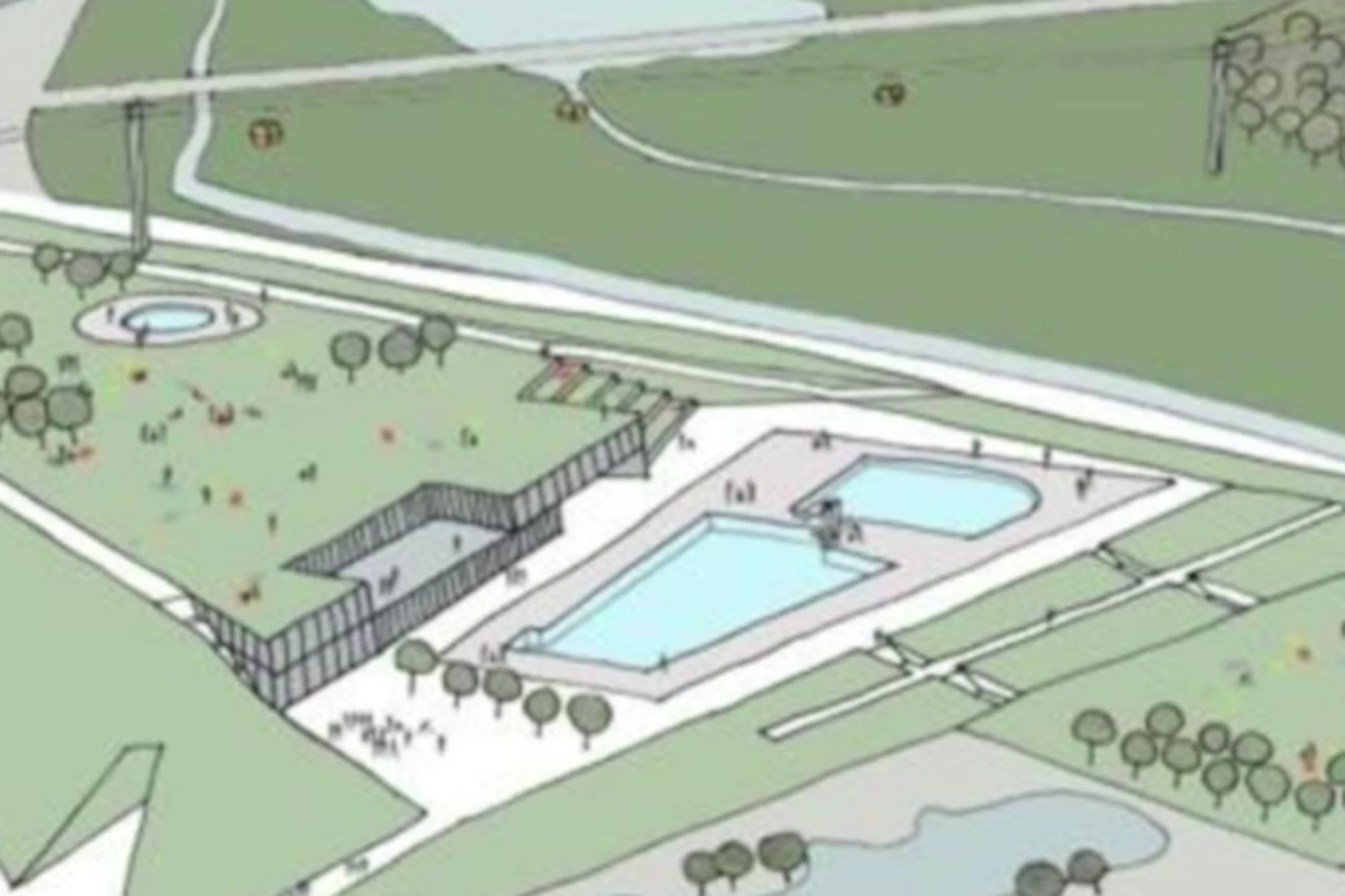 So könnte das Freibad am Kienberg einmal aussehen.