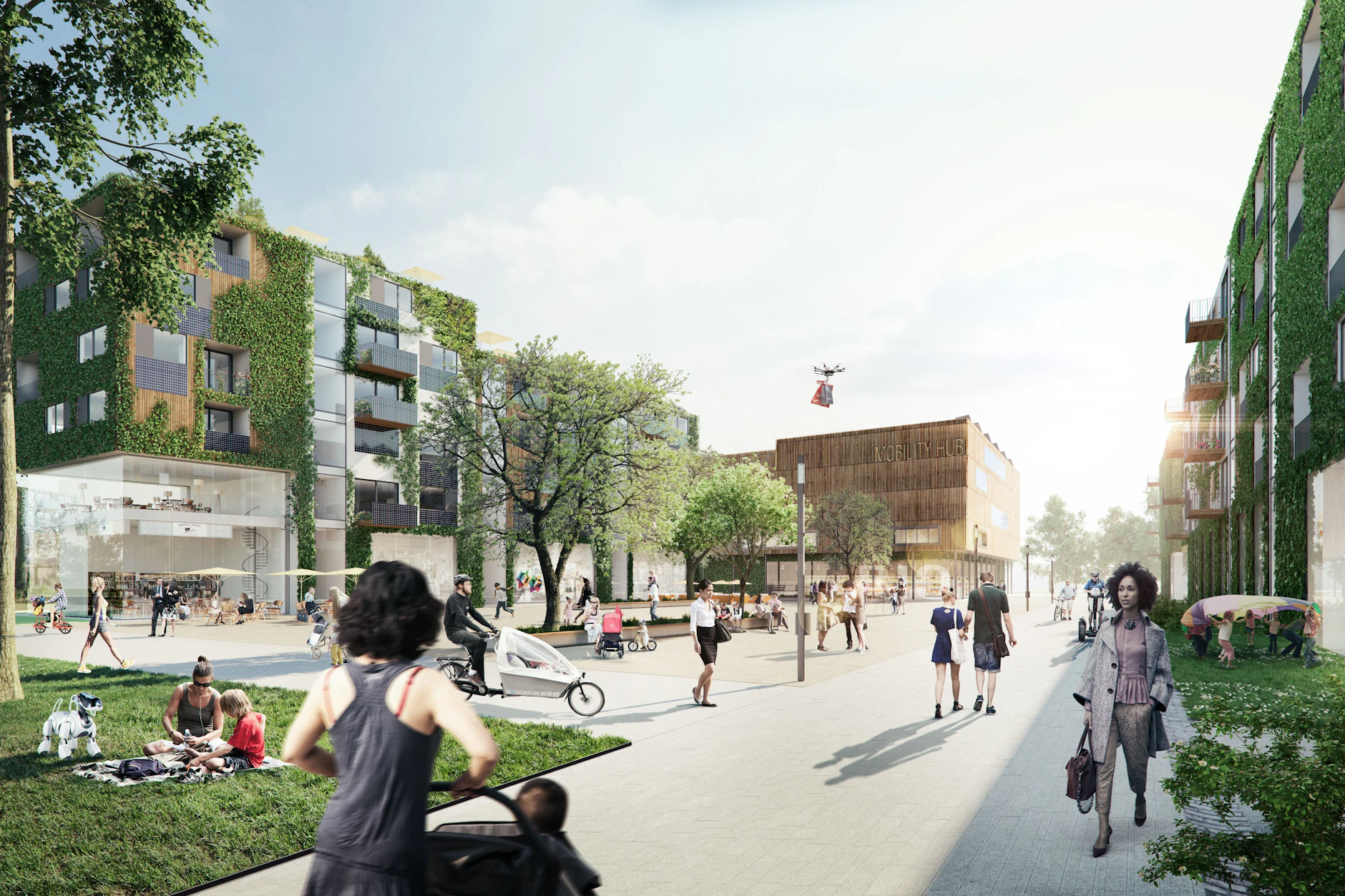 Auf dem ehemaligen Flughafen soll ein neues Stadtquartier entstehen.