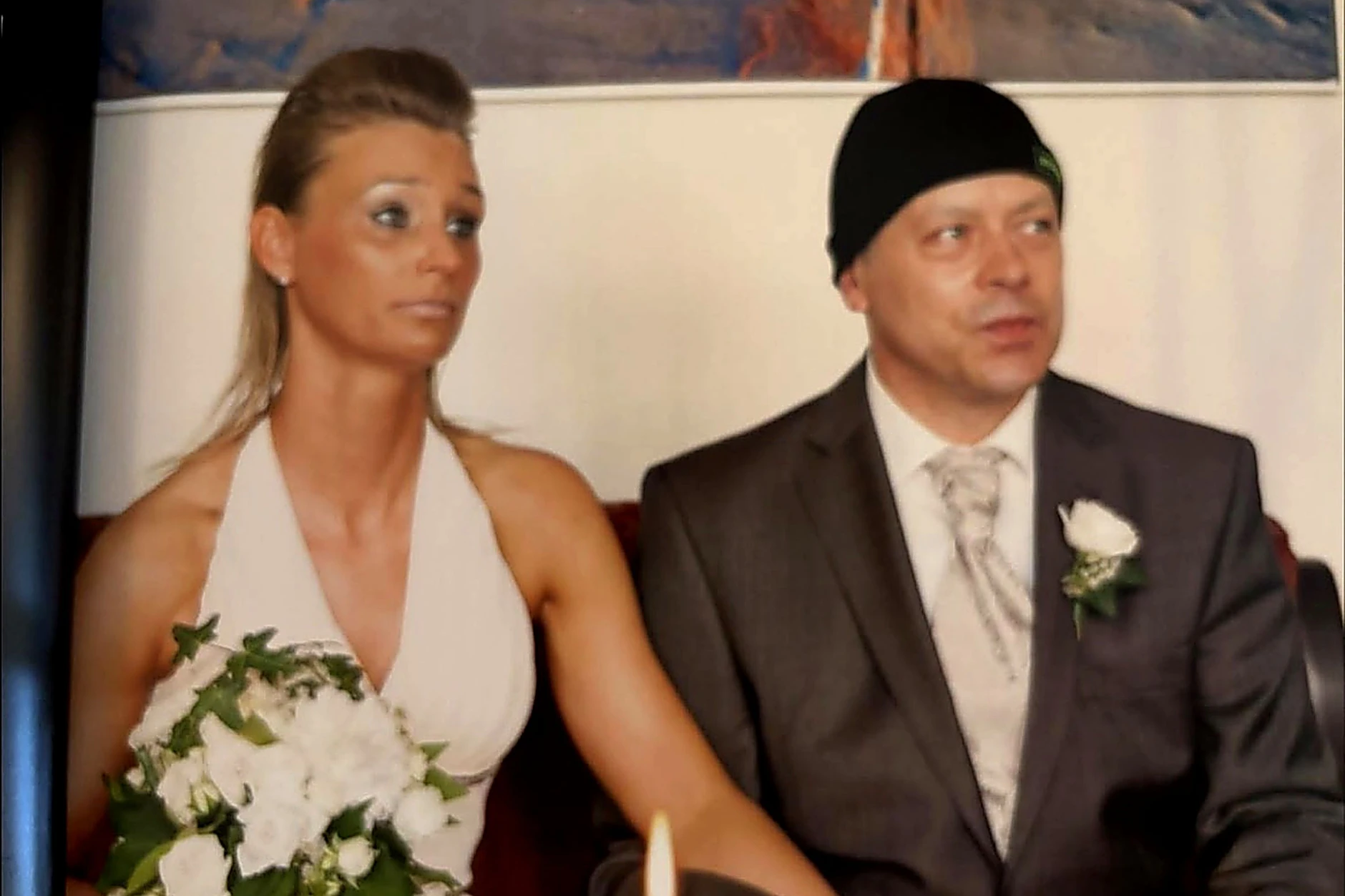 Katarina und Karsten bei der Trauung.