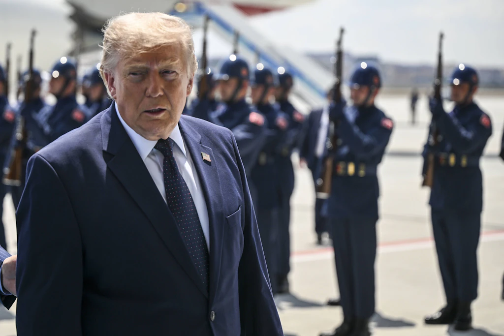 US-Präsident Donald Trump bei seiner Ankunft in Ankara