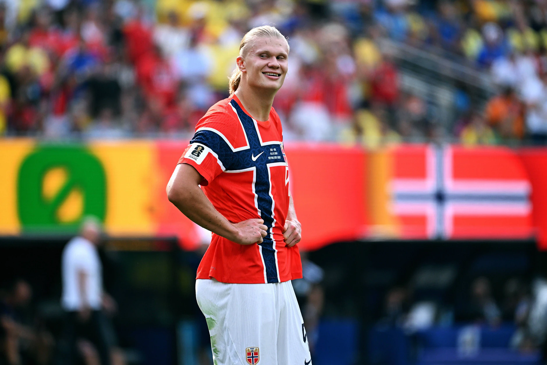 Erling Haaland spielt bei der Fußball-WM für die norwegische Nationalmannschaft.
