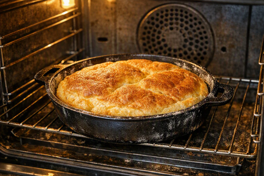 In einer Pfanne im Backofen wird das Omelett Stephanie herrlich fluffig. Danach wird es mit Marmelade bestrichen und serviert, je nach Geschmack auch mit Schwips!